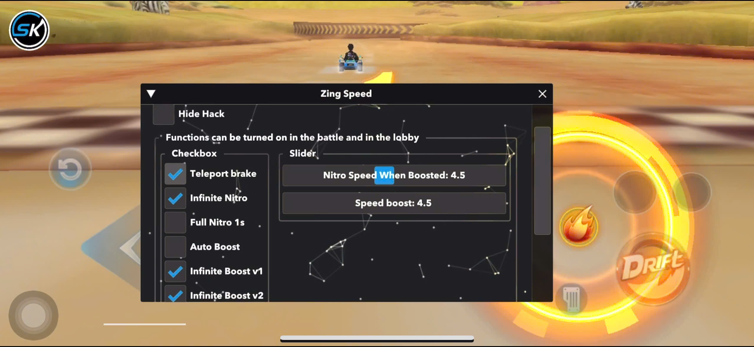 Zing Speed SK team ( Chỉ hỗ trợ Cài qua iPA )